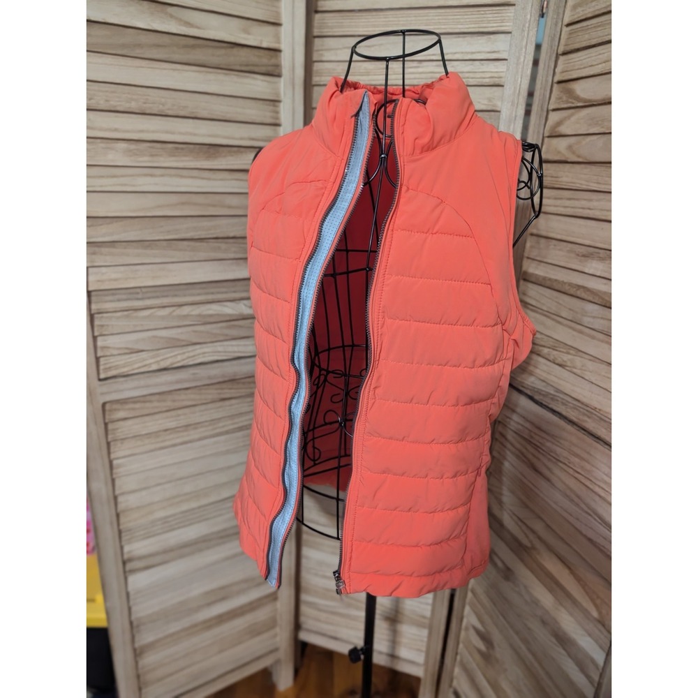 Tangerine Women's Sleeveless Reflective Taping Active Vest Size Medium